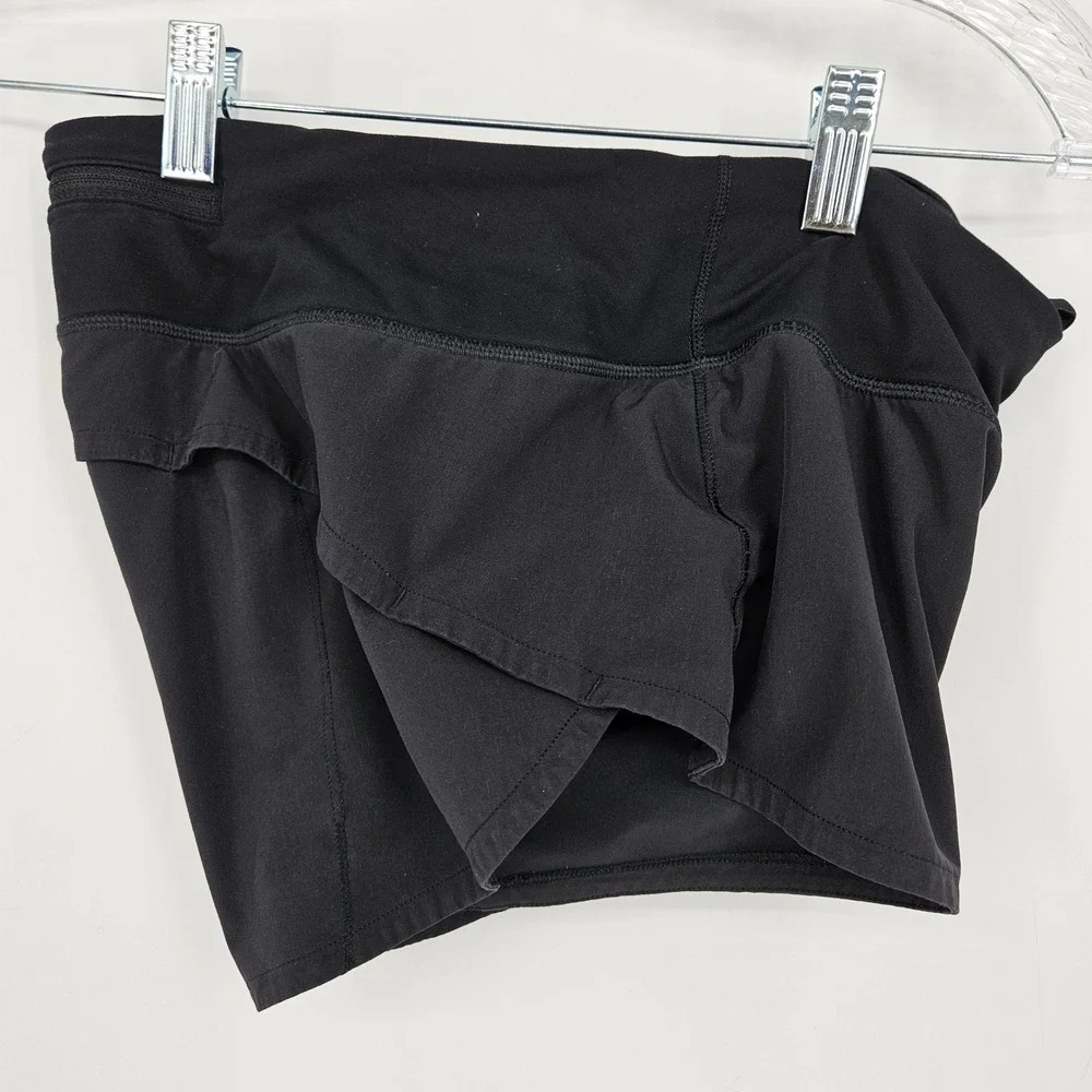 Lululemon Speed Up Shorts Womens Sz 4 Regular Running Black Gym Activewear
